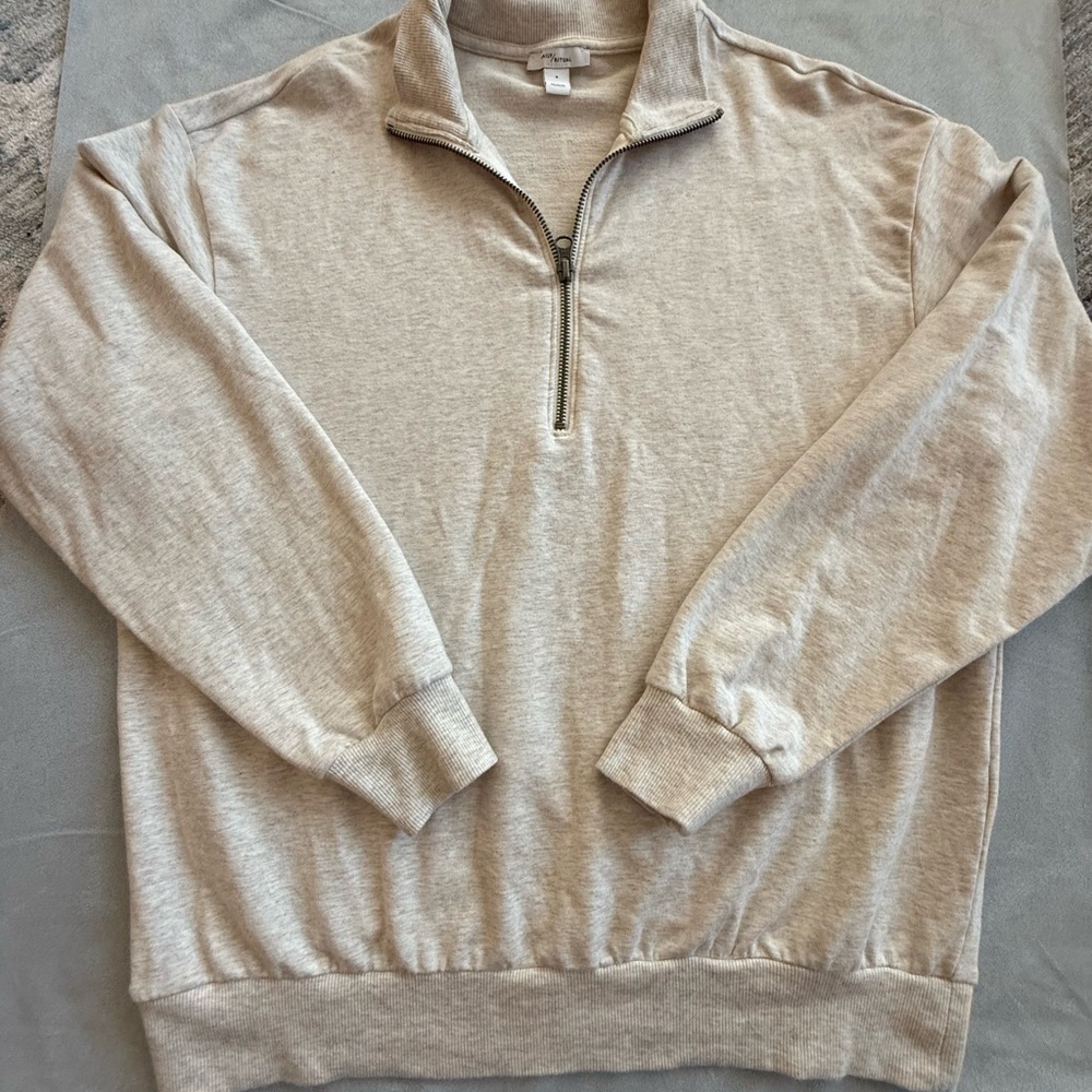 Daily Ritual Oatmeal Quarter Zip